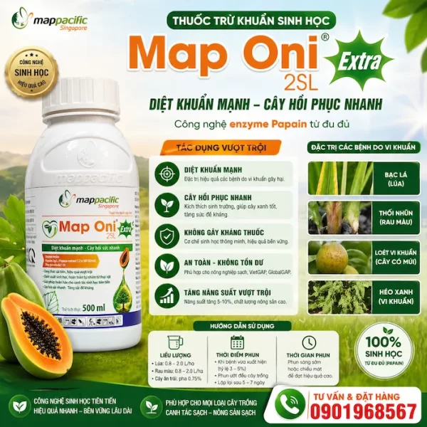 Map Oni 2SL là thuốc trừ bệnh sinh học thế hệ mới đến từ Map Pacific Singapore